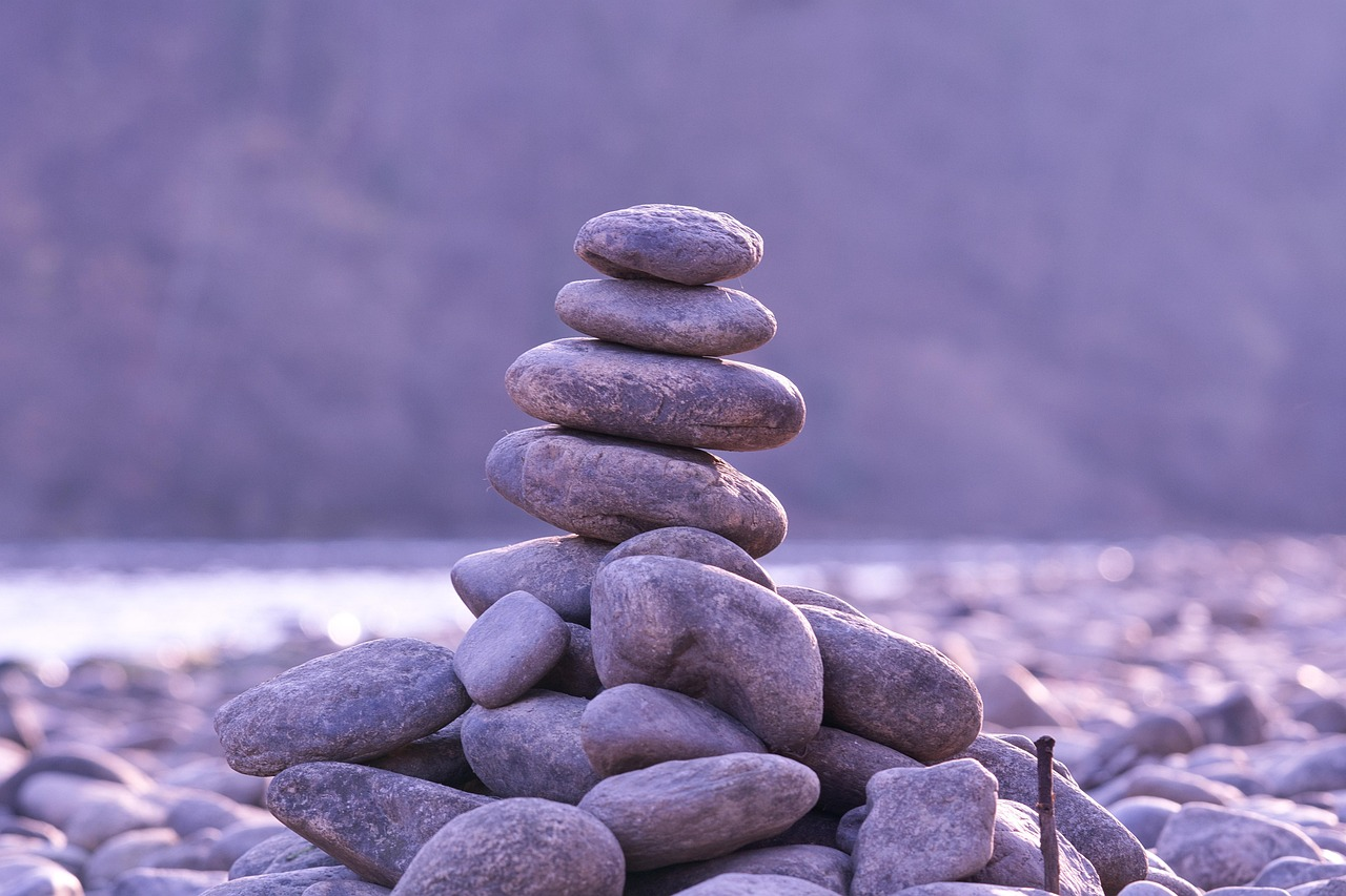 stones, balance, shore, rocks, solid, texture, outdoors